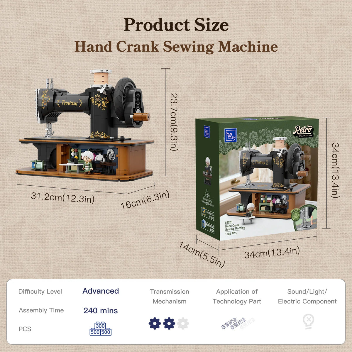 Hand Crank Sewing Machine 85028