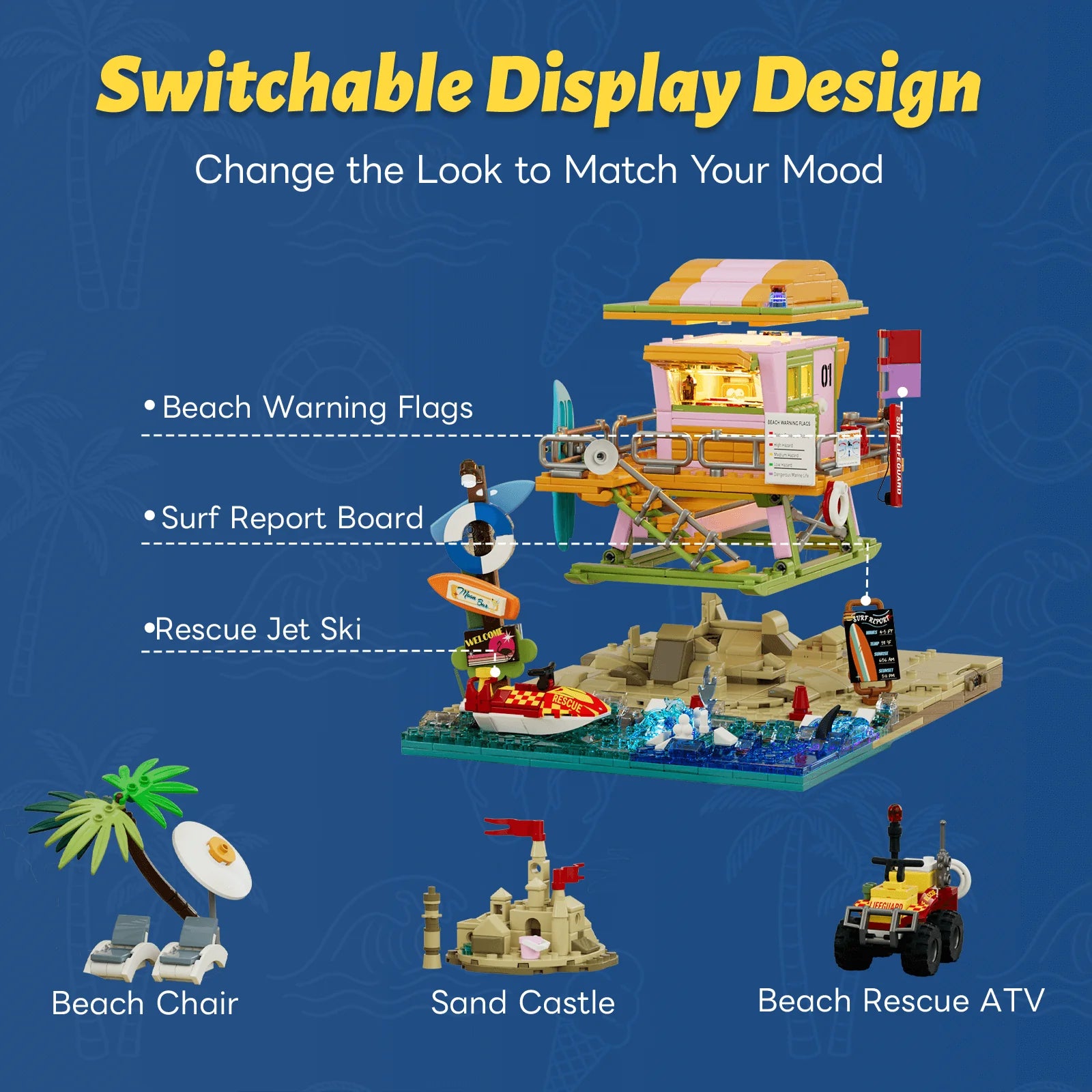 Beach Lifeguard Tower 18008