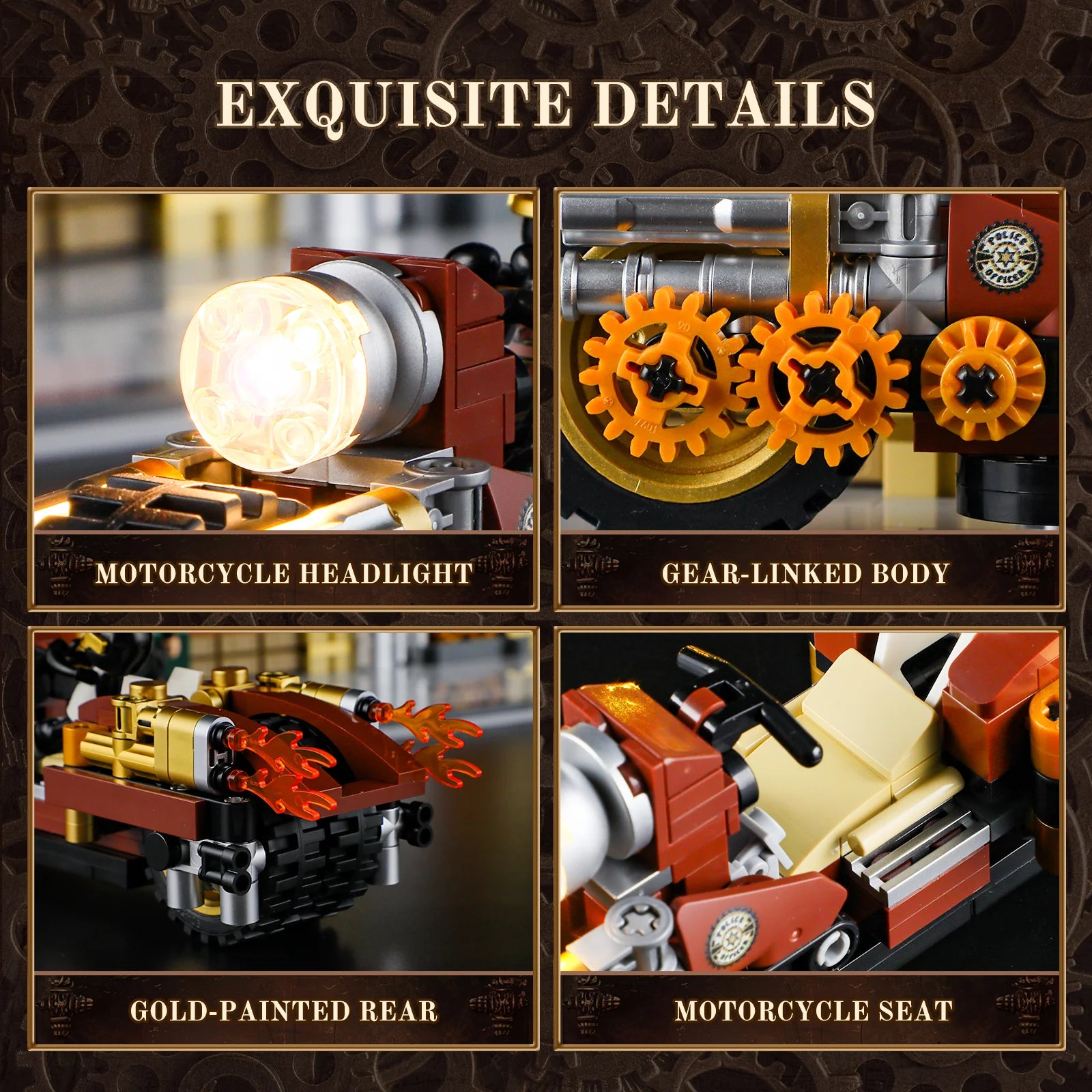 Steampunk Motorcycle Pursuit F9067