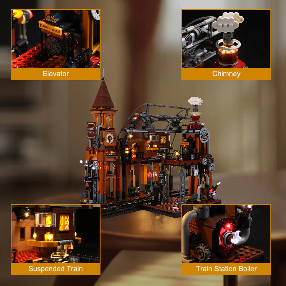 Steampunk Train Station F9007V2.0