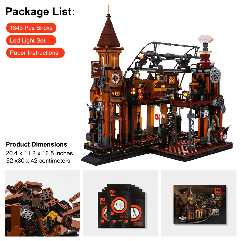 Steampunk Train Station F9007V2.0